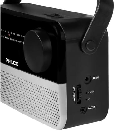 Imagem de Radio Portatil AM/FM Philco PRR1010BT-SL com Bluetooth 110V ~ 60HZ - Preto/Prata