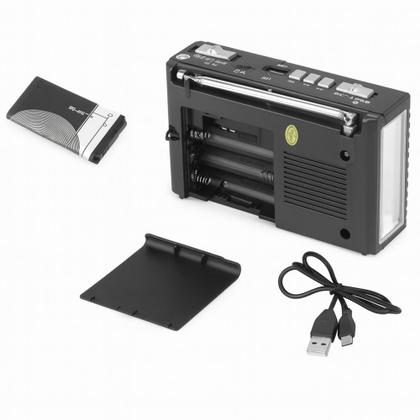 Imagem de Rádio portátil AM/FM/SW/MP3 lanterna Recarregável ou Pilhas MK-918 TG