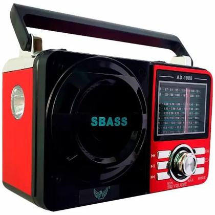 Imagem de Rádio Portátil Com Bluetooth Am Fm A Pilha E Energia Usb 1088