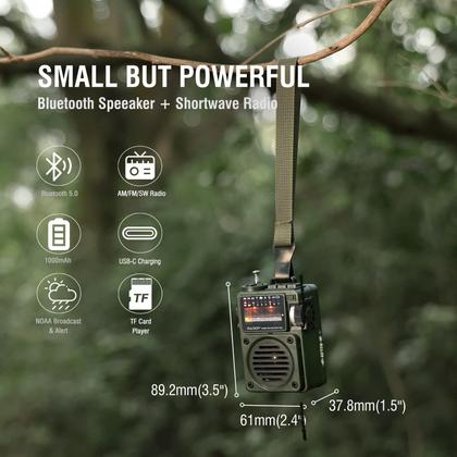 Imagem de Rádio portátil de ondas curtas Radioddity Raddy RF750 com alertas NOAA