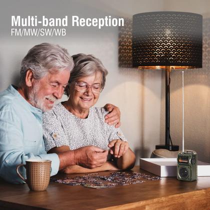 Imagem de Rádio portátil de ondas curtas Radioddity Raddy RF750 com alertas NOAA