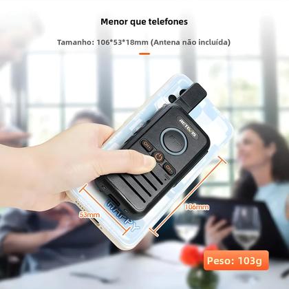 Imagem de Rádio Portátil Dual PTT Retevis RB645 PMR446 Com VOX USB C Para Hotel E Restaurante
