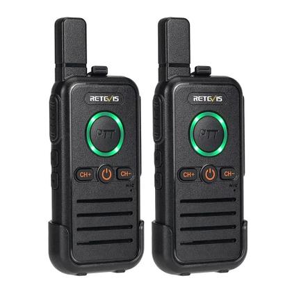 Imagem de Rádio Portátil Dual PTT Retevis RB645 PMR446 Com VOX USB C Para Hotel E Restaurante