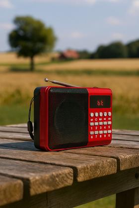 Imagem de Rádio Portátil FM Bluetooth Entrada SD Recarregável Aiker MTJ-2006
