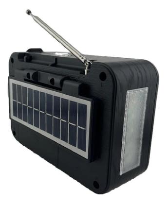 Imagem de Rádio Portátil Solar com Bluetooth, Lanterna e Rádio FM