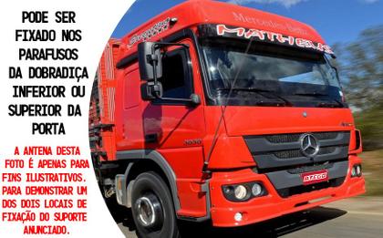 Imagem de Rádio Px Antena Mini Maria Mole 1,40m Cabo 5,5m Mercedes Benz Atego Parafusos