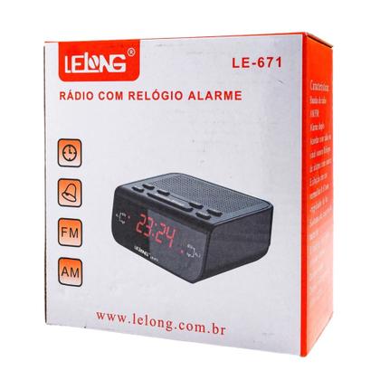 Imagem de Rádio Relógio Digital Am/fm De Mesa Despertador - Enviamos no mesmo dia