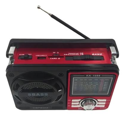 Imagem de Rádio Retrô Portátil Altomex AD-1088 USB Bluetooth Bivolt 9 Bandas