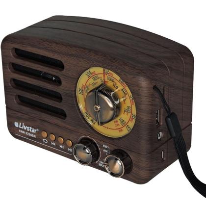 Imagem de Rádio Retro Portatil com Bluetooth 3 Bandas - Livstar