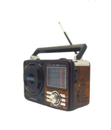 Imagem de Rádio Retro Portátil Pilha Tomada Am Fm Usb Sw Mp3 Kapbom KA-1088