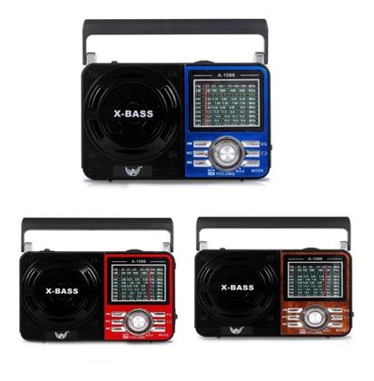 Imagem de Rádio Retro Portátil Pilha Tomada Am Fm Usb Sw Mp3 Kapbom KA-1088