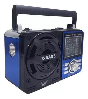 Imagem de Rádio Retro vintage com bluetooth USB 1088 AM/FM/SW recarregável