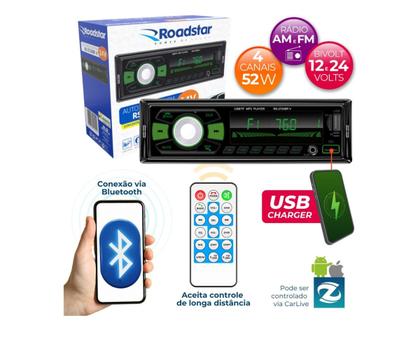 Imagem de Rádio Roadstar Rs2724 24v + 4 Sons 5 Bomber 200w + Antena