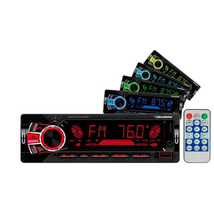 Imagem de Rádio Som Automotivo Bluetooth 2 Usb Sd Fm Mp3 Roadstar RS-2751BR Plus