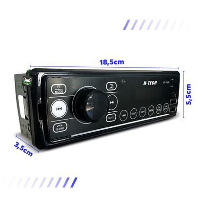 Imagem de Rádio Som Automotivo Mp3 C/ Bluetooth 2 Usb's Aux Pen Drive