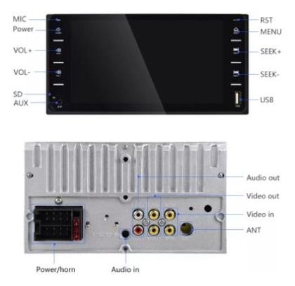 Imagem de Radio Tela Lcd Multimídia Display 7 Polegadas Touch Screen