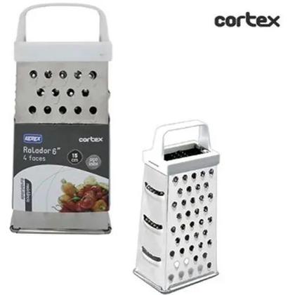 Imagem de Ralador 9" Branco 4 Faces 23 cm Aço Inox Cortex