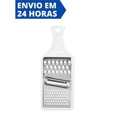 Imagem de Ralador de Legumes Queijo Inox e Recipiente Plástico Manual