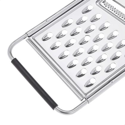 Imagem de Ralador de queijo Amazon Basics retangular em aço inoxidável