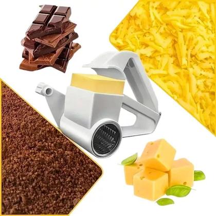 Imagem de Ralador De Queijo Chocolate Legumes Manual Com Manivela