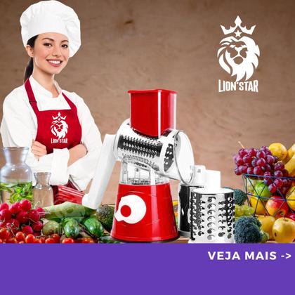 Imagem de Ralador Fatiador Multifuncional Cortador Manual Inox 3 Em 1 Cozinha Verduras Legumes Queijo Repolho