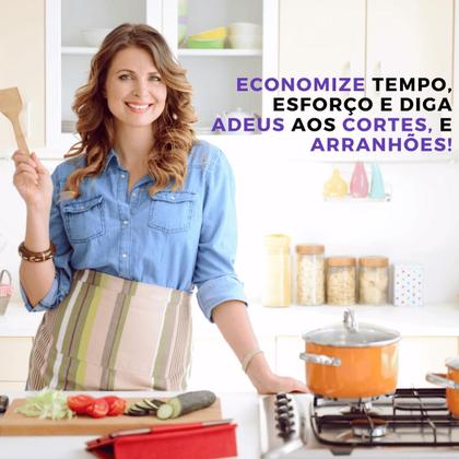 Imagem de Ralador Fatiador Multifuncional Cortador Manual Inox 3 Em 1 Cozinha Verduras Legumes Queijo Repolho