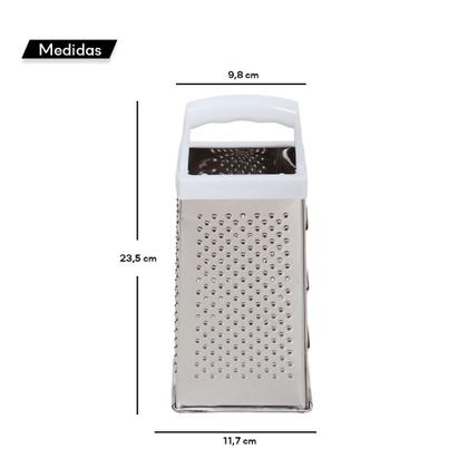 Imagem de Ralador Inox 4 Faces Para Cozinha Legumes Verduras Queijos