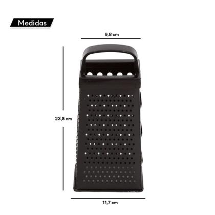 Imagem de Ralador Inox Para Cozinha 4 Faces Multiuso C/ Alça Funcional