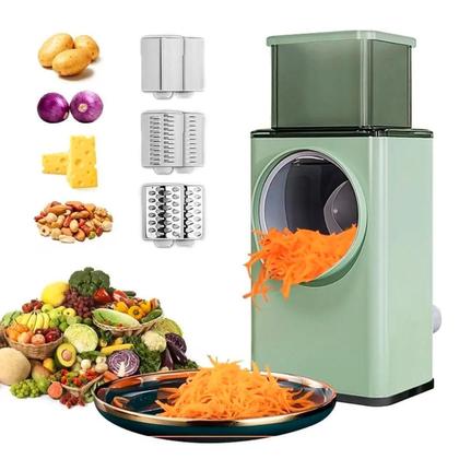 Imagem de Ralador Manual Com Lâminas Para Frutas Legumes