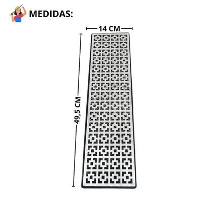 Imagem de Ralo 15x50 Alumínio Dubai Anti Insetos Coletor Saída 100mm com Sifão