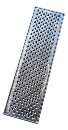 Imagem de Ralo Anti Escorpião Aluminio 15cm X 50cm Com Aro