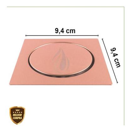 Imagem de Ralo Click 10x10 Cm Inteligente Cores Em Aço Inox Banheiro