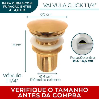 Imagem de Ralo Click E Porta Grelha Dourado 15x15 Valvula Click 1 1/4 Aço Inox Kit Completo Banheiro Gold Caixilho 10cm Quadrado Ralo Escoamento Pia 40mm