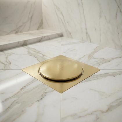 Imagem de Ralo Click Inteligente 15cm Banheiro Inox 304 Dourado Gold