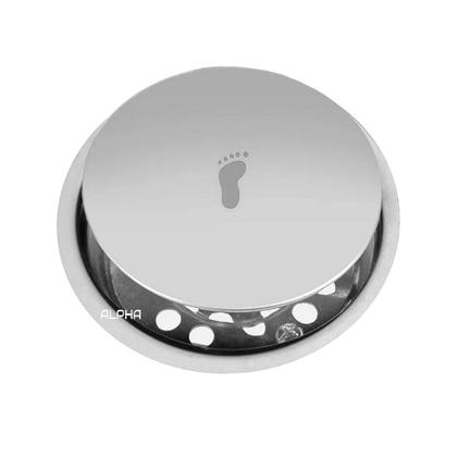 Ralo Click Inteligente P/ Banheiro Redondo 10 Cm Inox Cromo - ALPHA HIDROMETAIS Imagem de Ralo Click Inteligente P/ Banheiro Redondo 10 Cm Inox Cromo