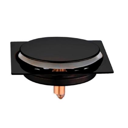 Imagem de Ralo Click Inteligente P/ Piso + Porta Grelha Preto 15x15