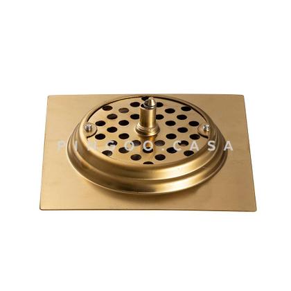Imagem de Ralo Click Up Para Chão 15 cm Inox Pingoo.casa - Dourado