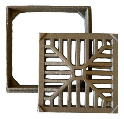 Imagem de Ralo De Ferro Fundido Área Externa Resistente A Peso 15 X 15