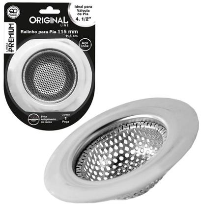 Imagem de Ralo de Inox p/ Pia Extra Grande Premium 11,5cm de Diametro - Original Line