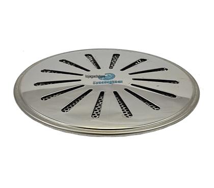 Imagem de Ralo Fundo Inox 316l Anti Hair Piscina Alvenaria Cano 60mm