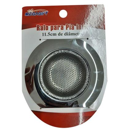 Imagem de Ralo Grande Para Pia Com Borda Em Inox Ø11.5cm Megagift - DAP