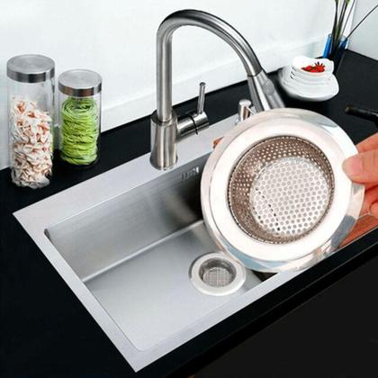 Imagem de Ralo Grande Para Pia Com Borda Em Inox Ø11.5cm Megagift - DAP