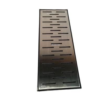 Imagem de Ralo Inox modelo 20x50 Caixa Coletora Saída Para Baixo Tela Anti Insetos (19,5x49,5cm)