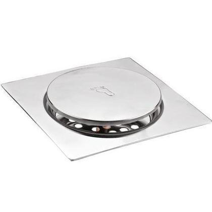Imagem de Ralo Inteligente 10x10 Aço Inox Para Banheiro Sistema Click
