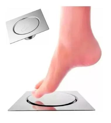 Imagem de Ralo Inteligente Click Para Banheiro 15x15 Cm Inox Smart