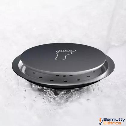 Imagem de Ralo Inteligente Click Redondo Para Banheiro 10x10 Aço Inox Cromado