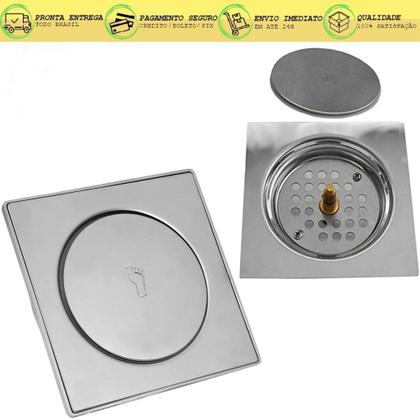Imagem de Ralo Inteligente Inox Para Banheiro abre com um Click Pronta Entrega e Envio Imediato