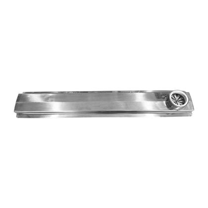 Imagem de Ralo Linear 50 Cm Oculto De Inox Com Saida De 5cm Lateral