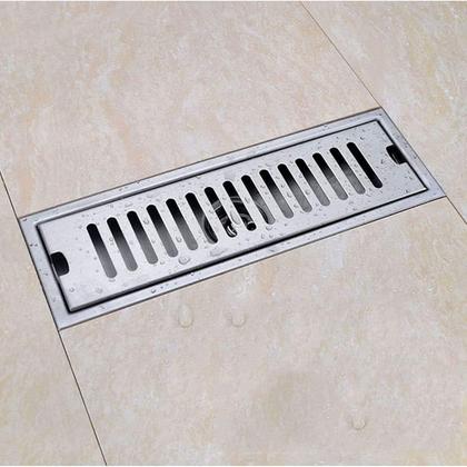 Imagem de Ralo Linear 50cm Aço Inox Banheiro Area Externa Anti Odor Anti Inseto Lavabo Piscina Quintal Dreno Resistente Higienico