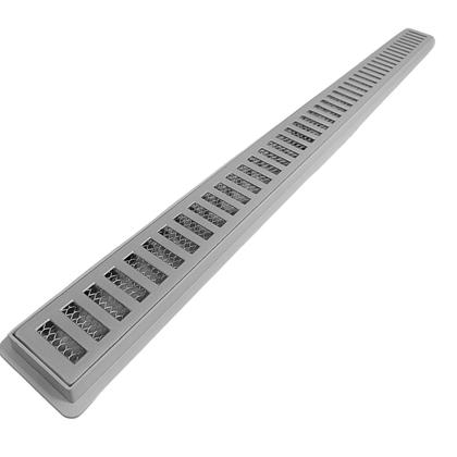 Imagem de Ralo Linear 5x70 Alumínio Cinza Coletor Raso 3cm Banheiro Cinza